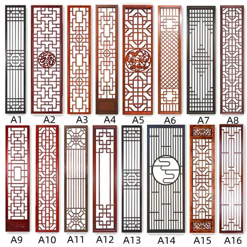 东阳木雕门窗新中式隔断背景墙吊顶玄关格栅实木花格雕花定制榫卯