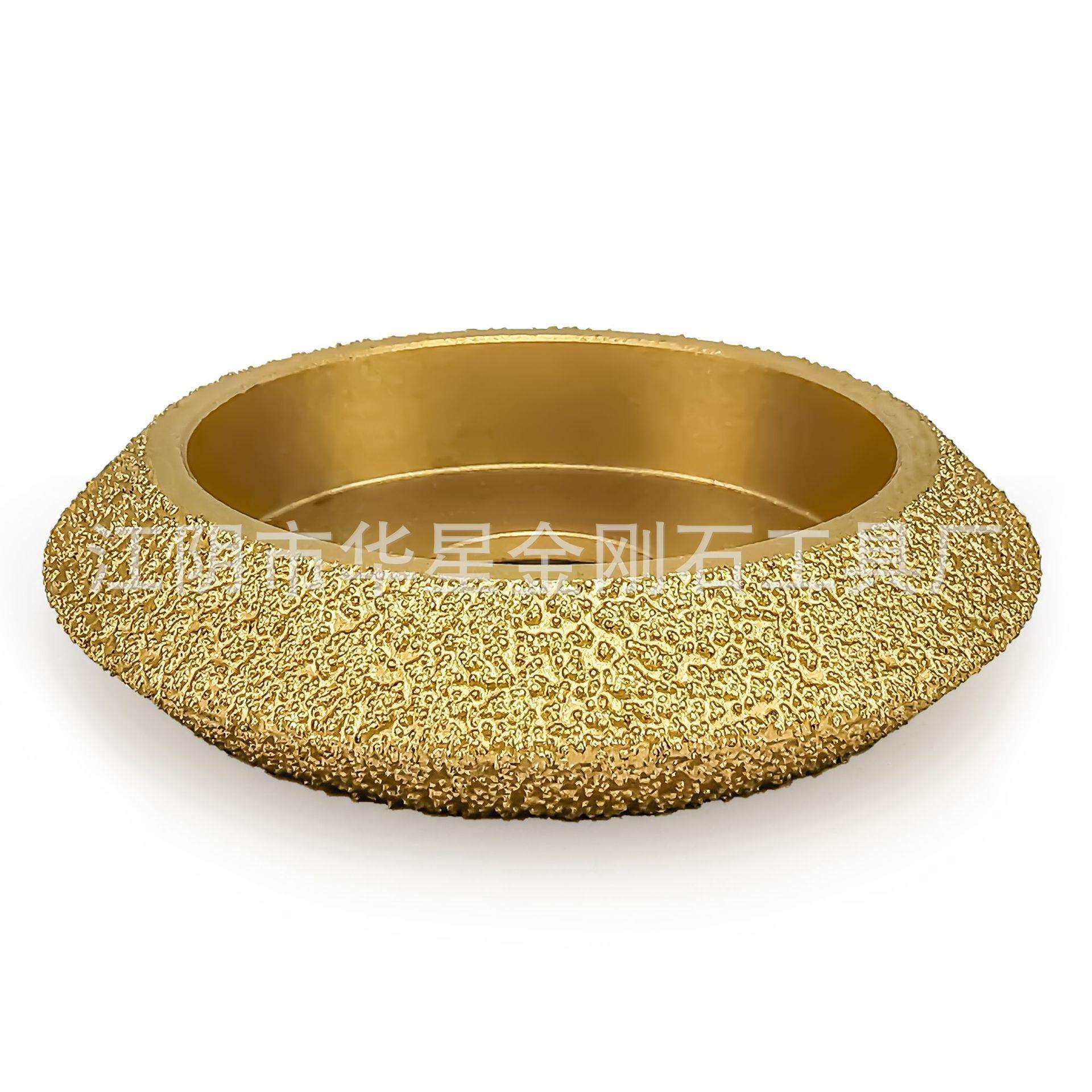 钎焊金刚石磨轮开V型槽角磨机打磨头修边开槽大理石花岗岩打磨