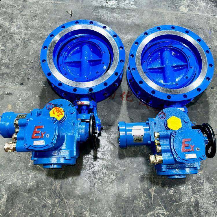 WSD94F-10Q矿用防爆瓦斯管路电动蝶阀DN350瓦斯阀带485通讯
