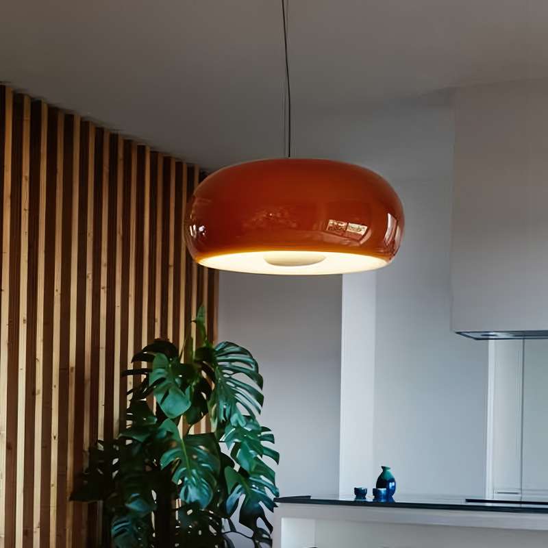 北欧Marset Vetra法式中古餐厅吊灯设计师玻璃红色书房卧室复古灯