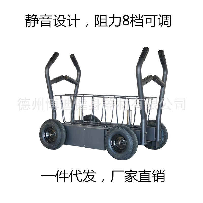 雪橇车可调节阻力坦克车负重杠铃推车私教健身房健身车厂家