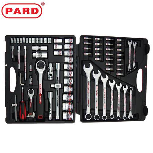 PARD公制套筒扳手套装机修汽保工具1/2系列多用组套24/77件套