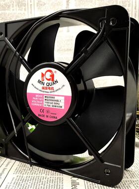 闽泉电机 MQ20060HBL1 20060 110v 0.76A 双滚珠 机框 散热风扇