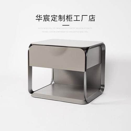 WXKL01Turri意式极简现代简约轻奢床头柜设计师款实木床边柜卧室