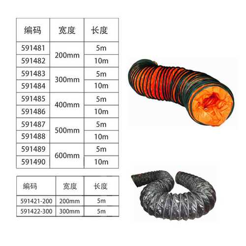 300MMX5M轴流风机防静电排风管伸缩软管厂家直销