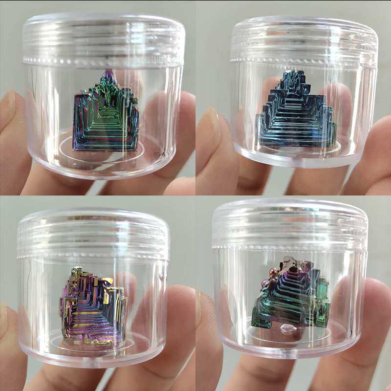 铋晶体矿石铋金属化学元素矿标收藏学生教学摆件生日礼物精致