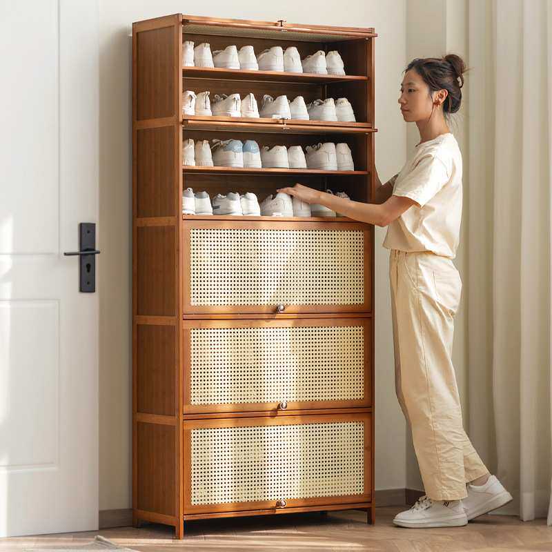 家用门口鞋架子简易室内出租屋用现代简约经济型多层防尘鞋柜新款
