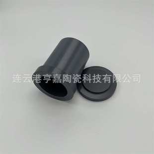定 制 耐磨氮化硅陶瓷坩埚 Si3N4陶瓷熔融带盖坩埚