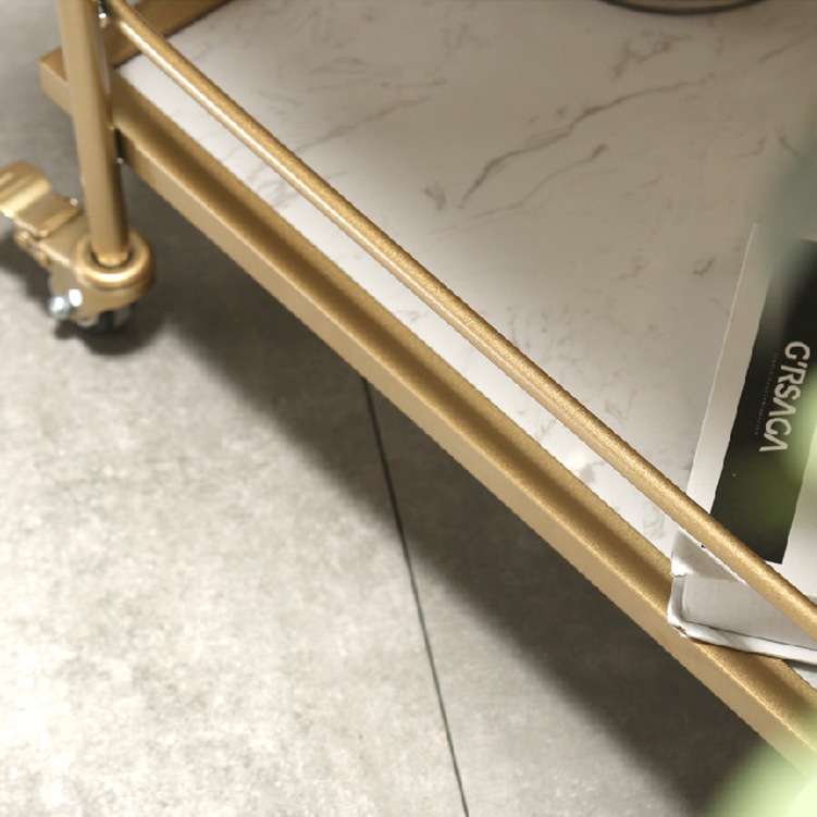 创意餐厅火锅店餐边车北欧铁艺茶水车酒店送餐双层手推餐车