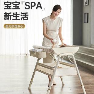 hagaday哈卡达尿布台宝宝多功能皮革护理台新生儿洗澡婴儿床婴儿