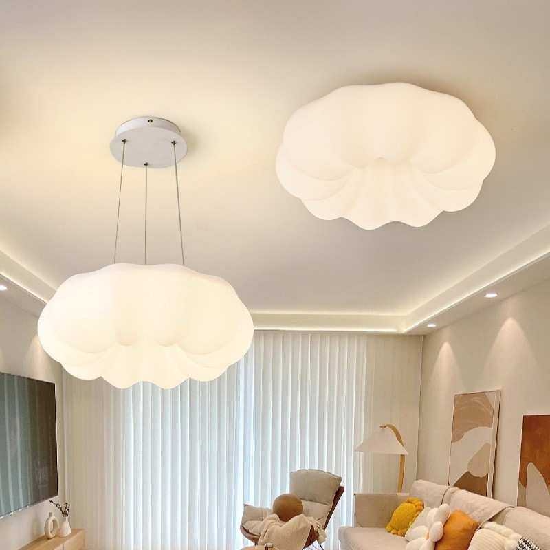 奶油风云朵灯卧室灯无频闪防蓝光高显指全光谱护眼吸顶灯磨砂灯具,3C数码配件,摄像机配件,淘宝优惠券,粉丝福利购,淘宝优惠卷