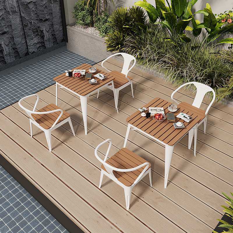 室外露天圆桌子户外阳台单柱小圆桌酒吧餐厅铁艺塑木防晒桌椅家用,3C数码配件,摄像机配件,淘宝优惠券,粉丝福利购,淘宝优惠卷