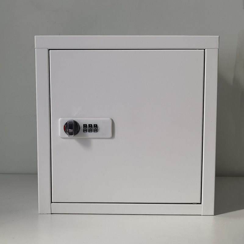 密码锁桌面收纳盒小储物柜挂墙家用保密资料柜保险柜带锁收纳柜钢