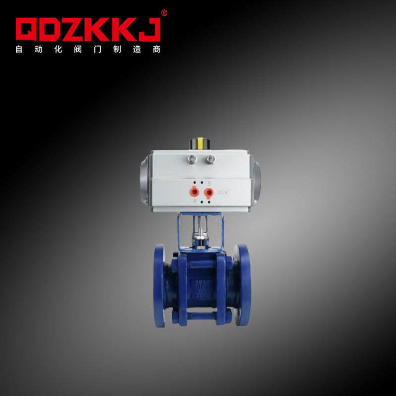 Q641TC-16C气动衬陶瓷法兰球阀铸钢耐磨耐腐石灰颗粒浆液快速关断