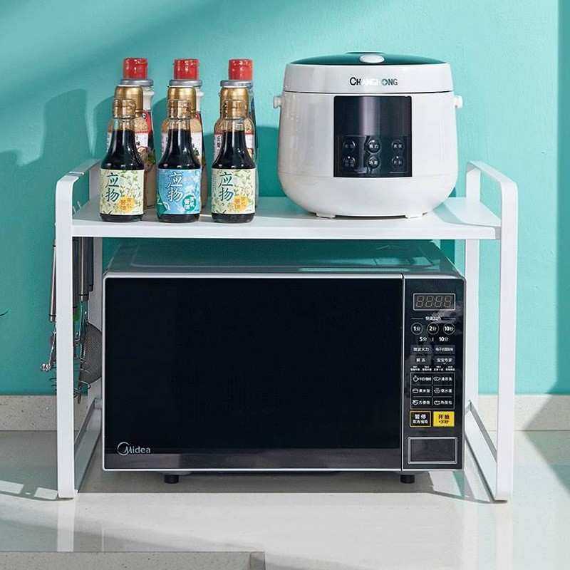 白色简约铁艺双层台面烤箱收纳整理架省空间厨房微波炉置物架储物,模玩/动漫/周边/娃圈三坑/桌游,模型制作工具/辅料耗材,淘宝优惠券,粉丝福利购,淘宝优惠卷