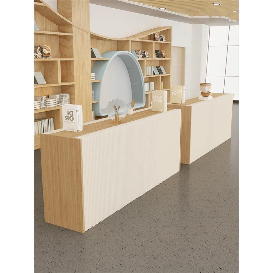 展会落地摆台中岛流水台纸展台展示台多功能置物架商品展架陈列柜