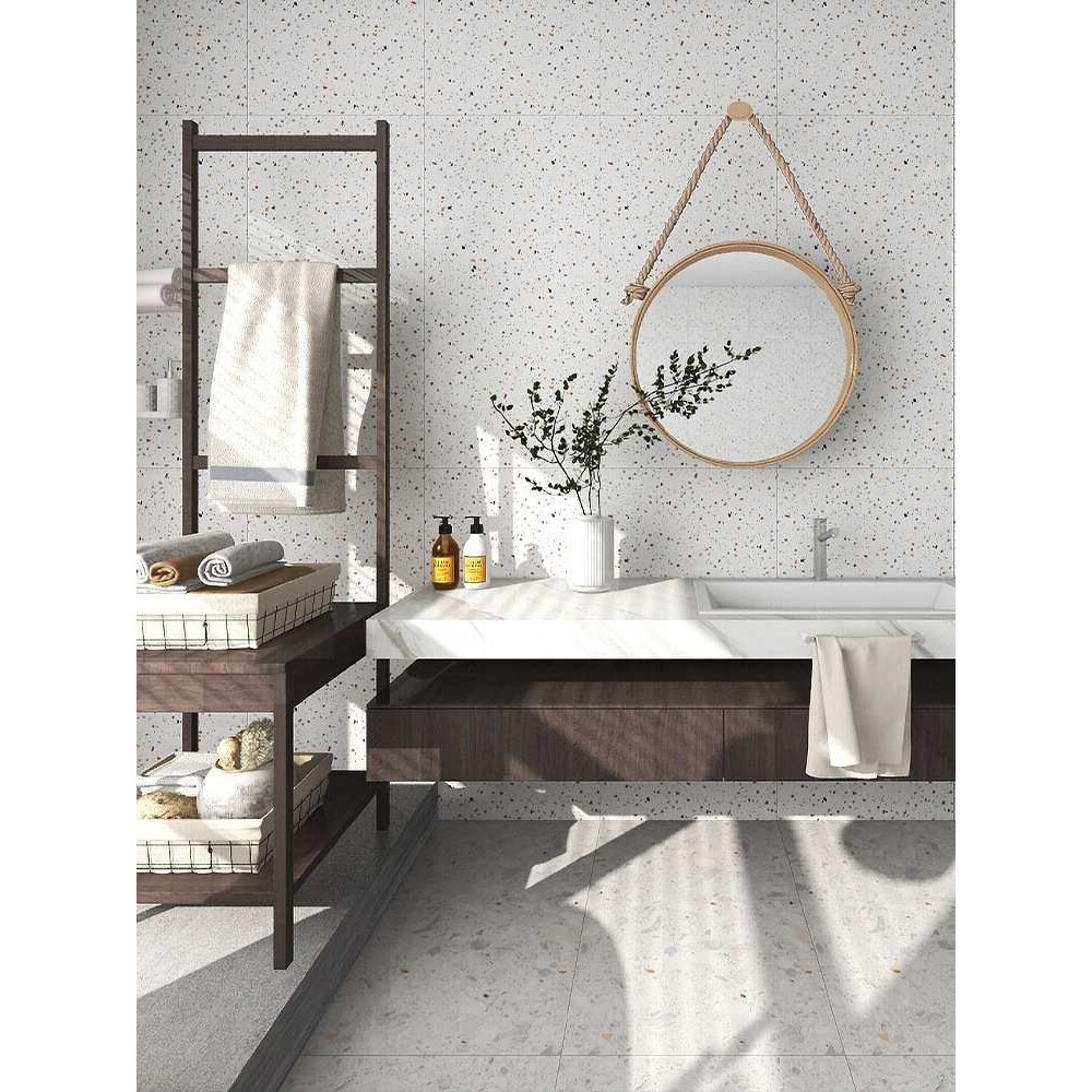 彩色通体水磨石地砖600x1200客餐厅仿古砖商铺亮光防滑瓷砖墙