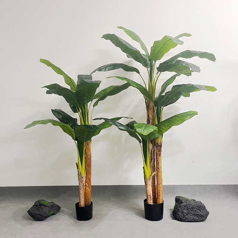 仿真绿植大型落地芭蕉树盆栽室内户外装饰摆件假植物香蕉树盆景