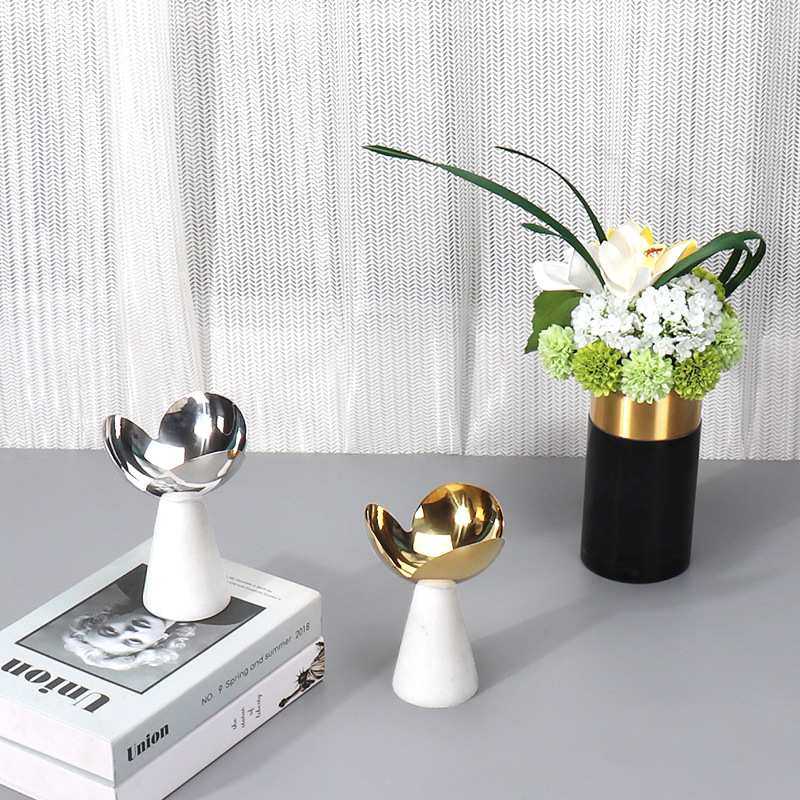 北欧轻奢大理石底座水果盘家用个性电视柜桌面干果零食盘装饰摆件,模玩/动漫/周边/娃圈三坑/桌游,模型制作工具/辅料耗材,淘宝优惠券,粉丝福利购,淘宝优惠卷