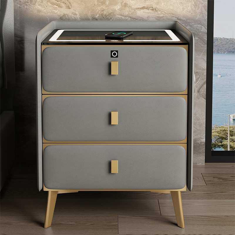 智能床头柜实木三层抽屉皮质现代轻奢带锁多功能时尚柜子收纳柜,模玩/动漫/周边/娃圈三坑/桌游,模型制作工具/辅料耗材,淘宝优惠券,粉丝福利购,淘宝优惠卷