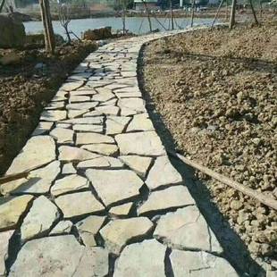产地直销各种规格云片石 铺路石 不规则公园铺路石现货