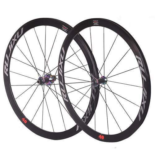 700c 50MM框高RUJIXU锐杰逊直拉破风辐条公路自行车轮组V/C刹圈刹