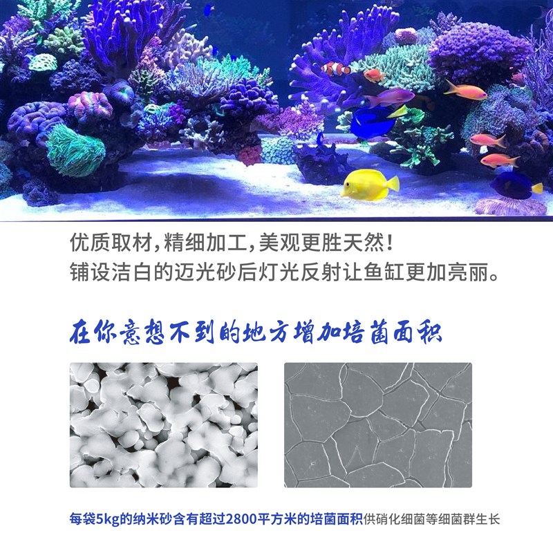 沙纳米沙鱼湖造景沙海缸底砂三缸砂慈鲷原生南美缸沙培菌沙子