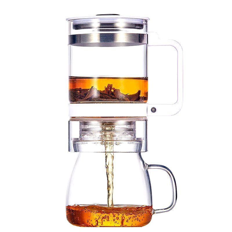 茶之恋玻璃功夫茶具套装耐高温客厅冲茶壶懒人家用办公自动泡茶器