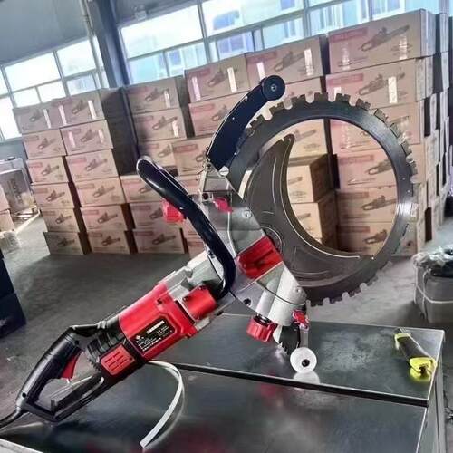 新款无刷环锯切墙机钢筋混凝土切割机大功率多功能改门开窗神器