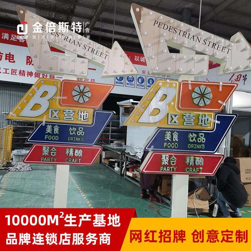 成都标识标牌厂家户外立式导视牌户外索引广告立牌指示牌店铺招牌
