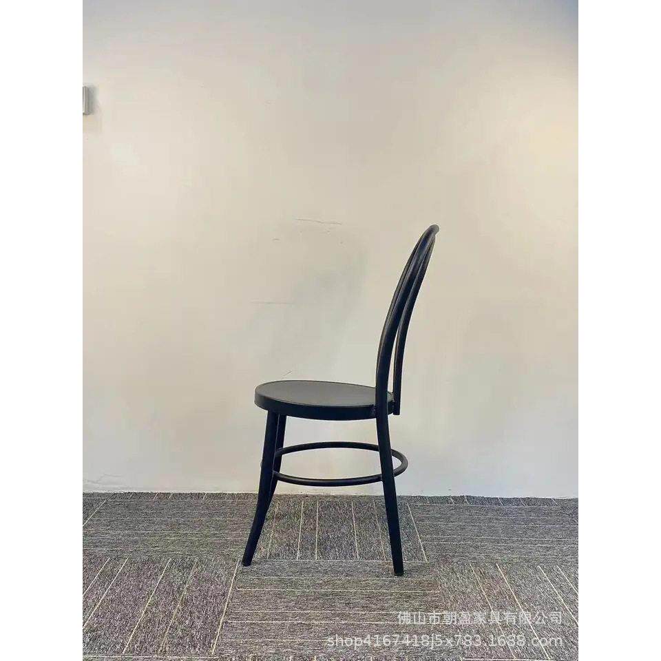 铁皮椅子烧烤店奶茶店咖啡厅餐椅北欧复古工业风靠背椅靠背