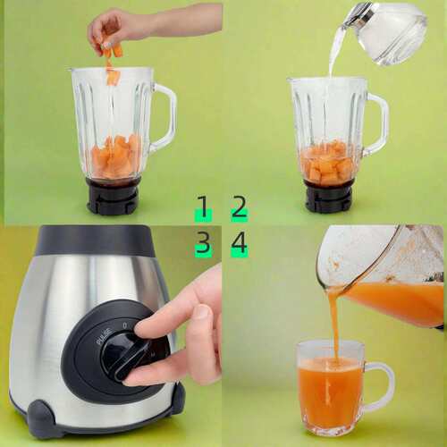 跨境Blender榨汁机搅拌机果汁机2in1多功能破壁机家用研磨辅食机