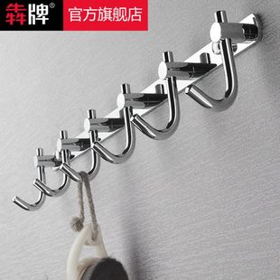 轻奢全铜挂衣钩长排入户门后墙上壁挂玄关挂钩卫生间毛巾钩子打孔