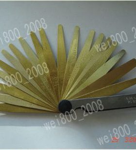 无磁黄铜塞尺100B20片13厚度0051mm间隙测量精密垫片单支精品特卖