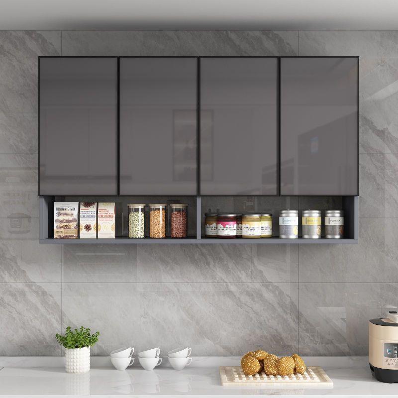 铝合金吊柜墙壁挂式柜厨房吊柜储物阳台卫生间实木吊柜收纳挂墙柜