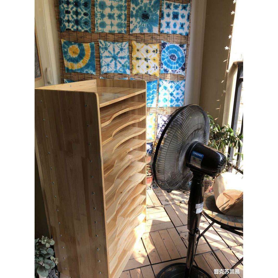 画室置物架收纳用品柜子美术室幼儿园开整理卡纸纸张材料画纸柜