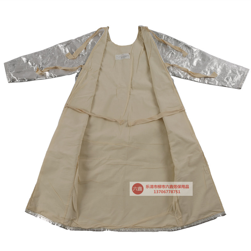 012铝箔隔热反穿衣长防护服抗防辐温1000度耐高射服阻燃 款冶炼