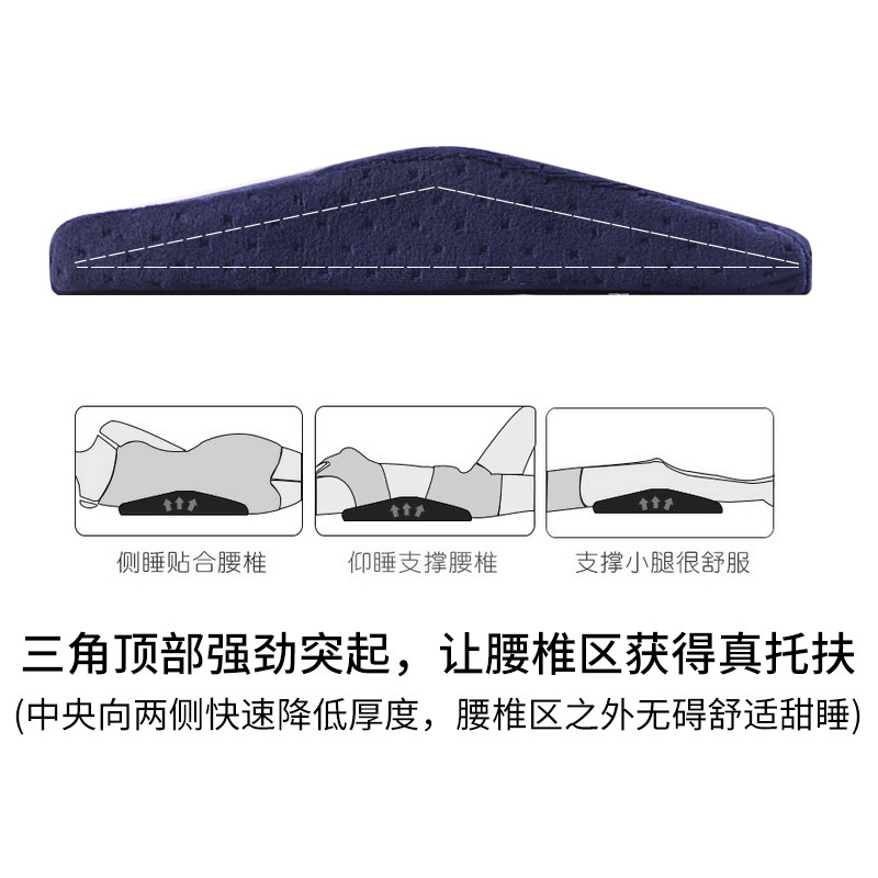 记垫棉靠背忆护腰枕孕妇靠垫靠枕上枕睡眠腰垫腰椎间盘突床腰牵引
