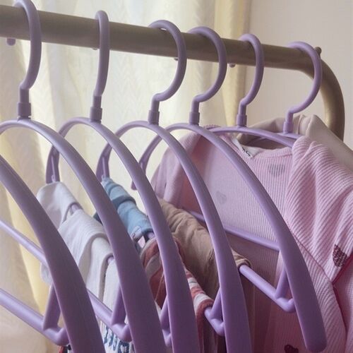 50个装 小仙女可爱衣架~无痕不鼓包塑料挂衣架 纯色系家用晒衣架