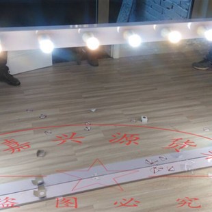 带灯化妆镜框台式大桌面led梳妆镜剧组高清补光镜造型美妆工作室