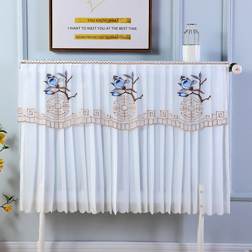 暖气罩暖气片遮挡美化装饰布艺简约防尘套老式铸铁暖气套防熏黑