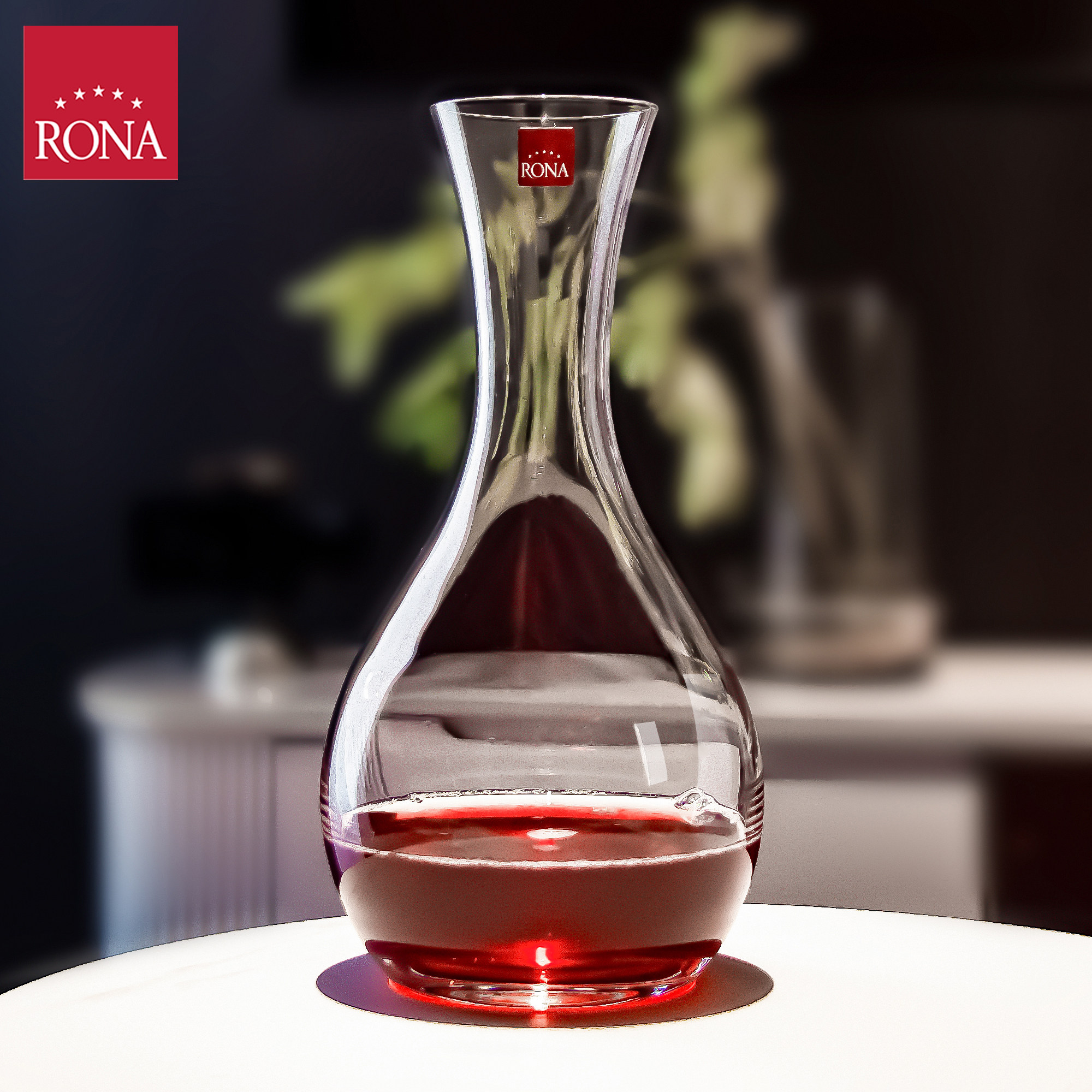 rona进口醒酒器阿尔萨斯水晶玻璃轻奢葡萄酒红酒快速醒酒器瓶子