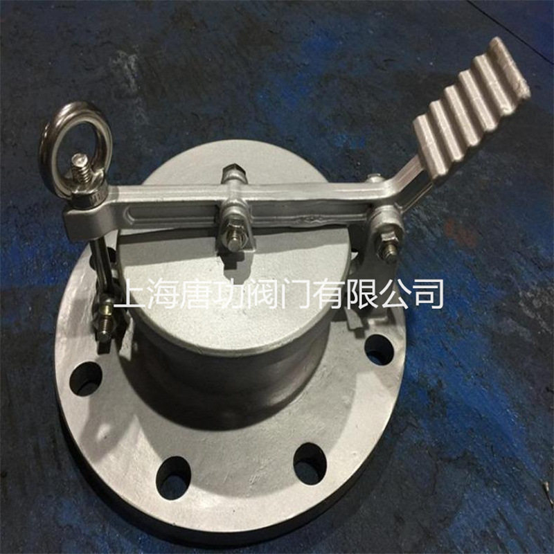 不锈钢脚踏式量油孔测量罐内油面高低不锈钢旋转式翻盖式量油器