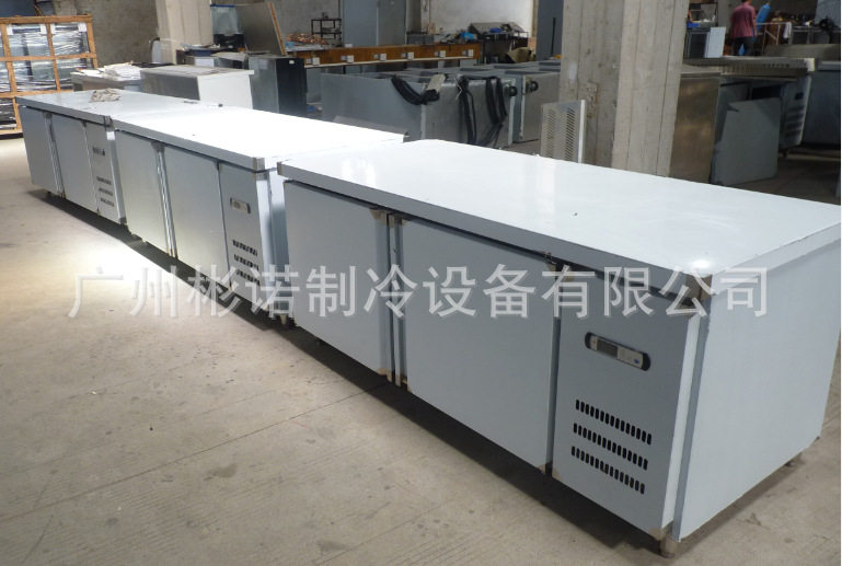 1.8米商用冷藏工作台披萨保鲜柜风冷豪华款双门冰箱工作台