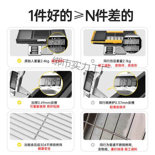 原始人烧烤炉家用烤肉架露营户外小型烤炉不锈钢折叠炉子木炭架子