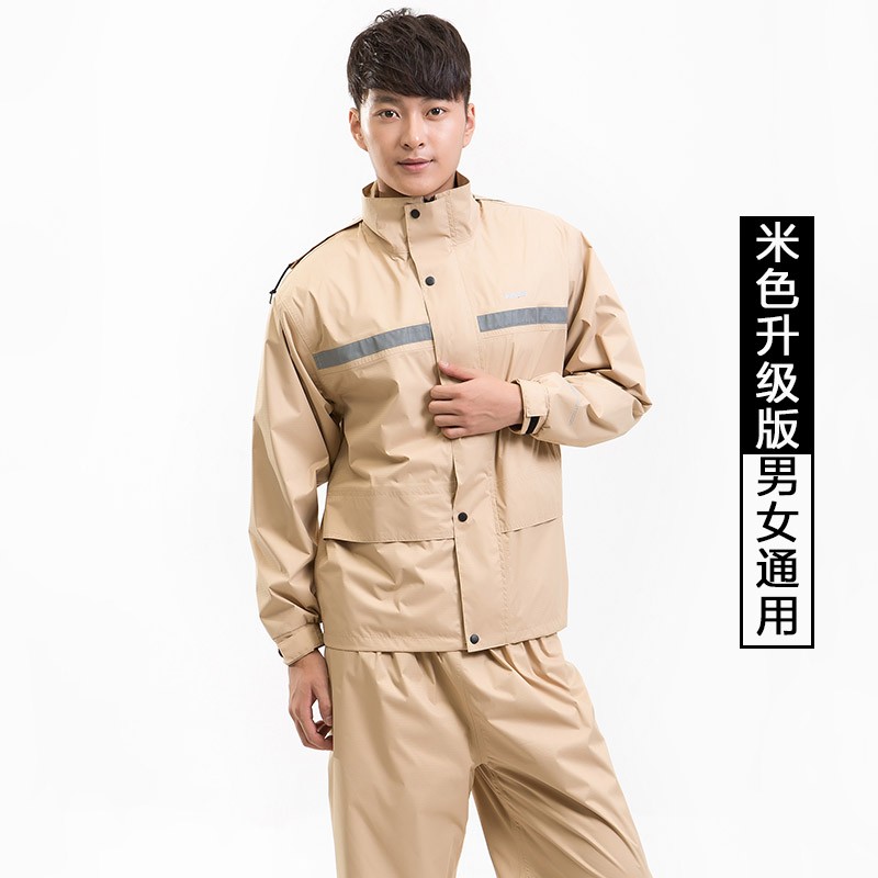 野趣户裤军训防水沙漠迷彩服套装套托车分体式雨衣雨外摩装加厚