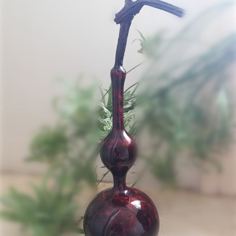 天然手玩大漆葫芦摆件隐花一文工收藏工艺品手捻八宝车挂漆物一图