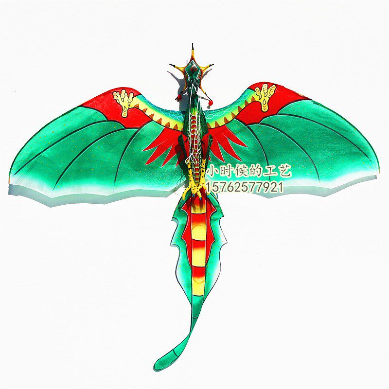 潍坊传统翼龙风筝纸鸢精品高档手绘风筝立体造型独特展览装饰新款