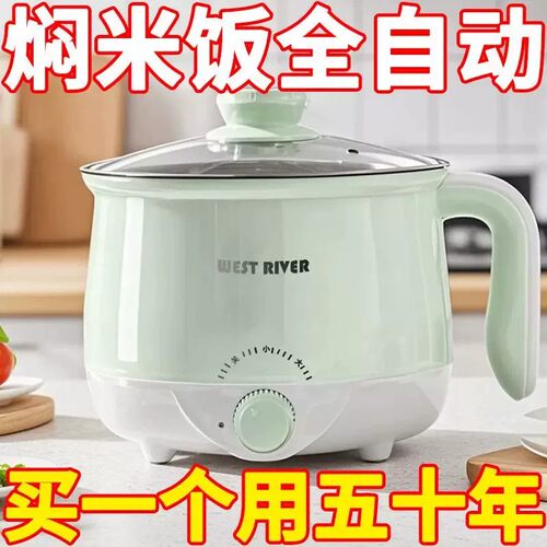 德国电煮锅家用学生宿舍锅多功能小型一体蒸笼煮饭炒菜电热火锅