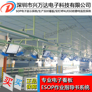 兴万达电子看板管理显示系统/生产工艺卡片/ESOP系统
